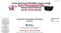 Desktop Screenshot of gailspersonalizedgifts.com