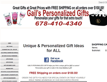 Tablet Screenshot of gailspersonalizedgifts.com